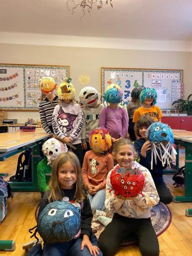 Halloween Kunstwerke 3.Kl.